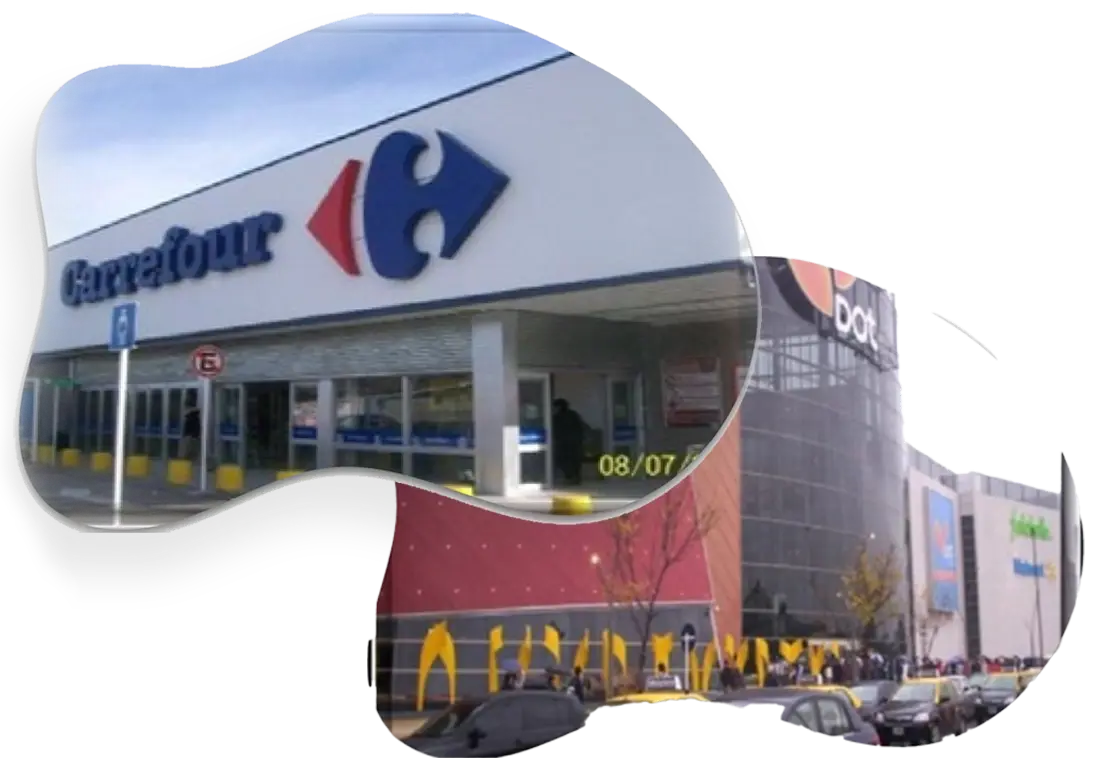 Pintura industrial para Carrefour - Revestimiento epóxico y señalización profesional